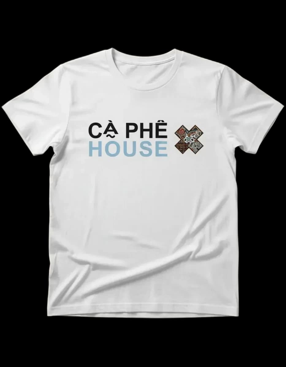 CÀ PHÊ ✕ HOUSE Tee — White